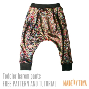 free toddler harem pants pattern 